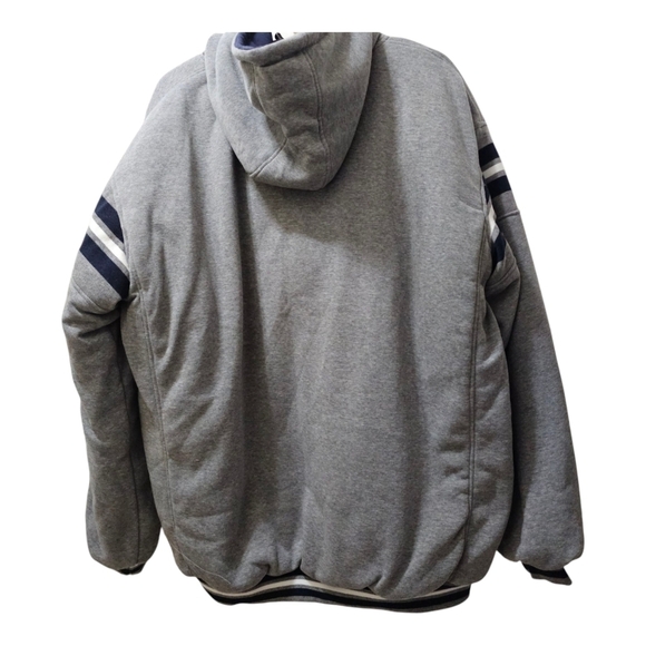 Gray Los Angeles Athelic Full Zip Hoodie 2XL - Picture 2 of 6